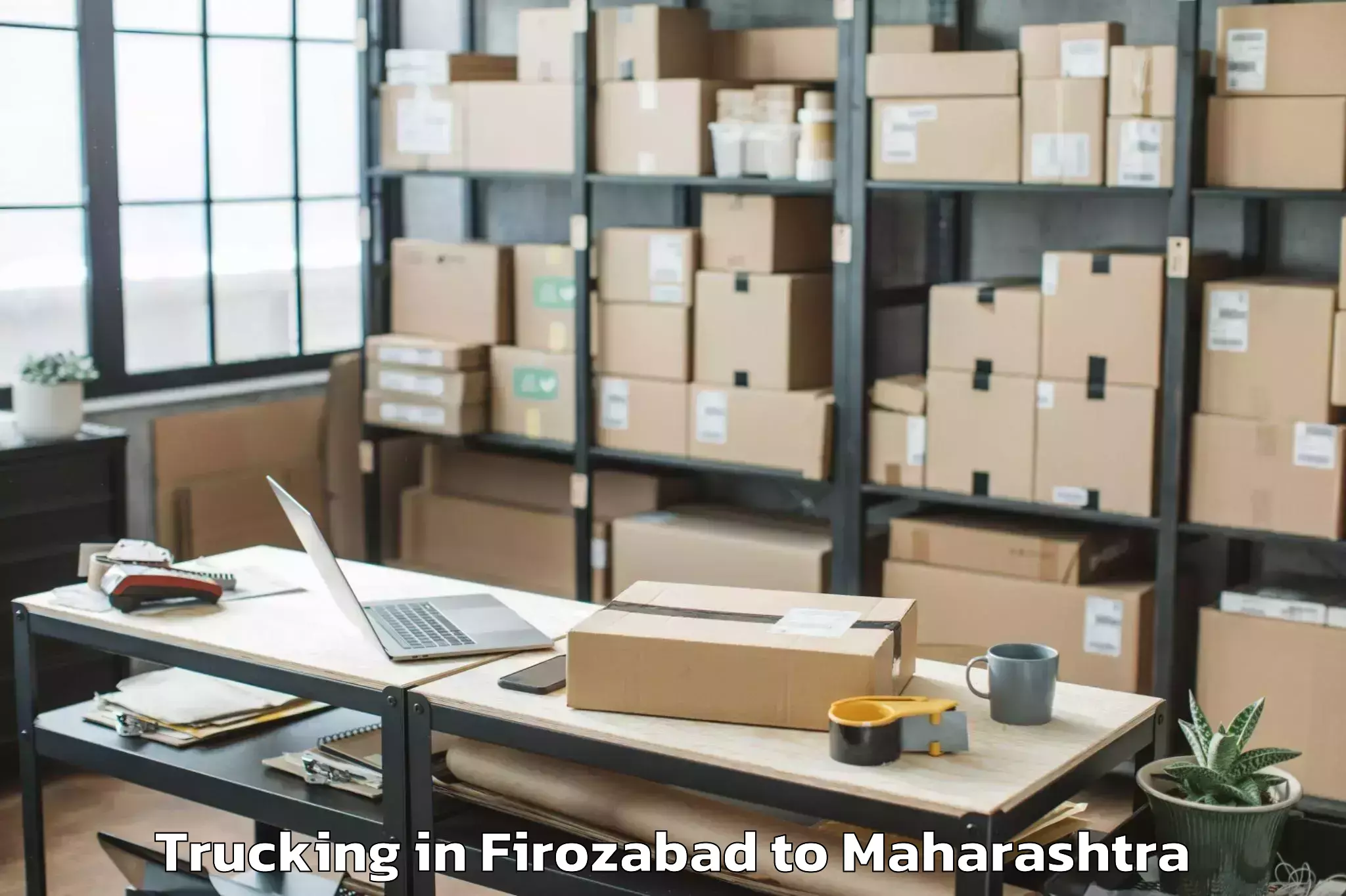 Trusted Firozabad to Bhudgaon Trucking